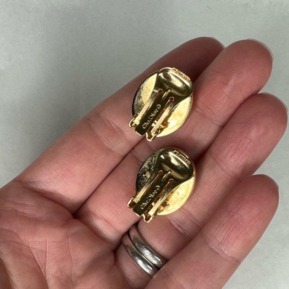 Christian Dior Lapis Earrings - Picture 7 of 7